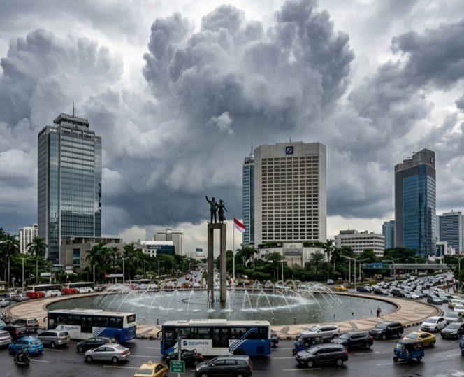 
					Cuaca Jakarta Didominasi Berawan Sepanjang Senin